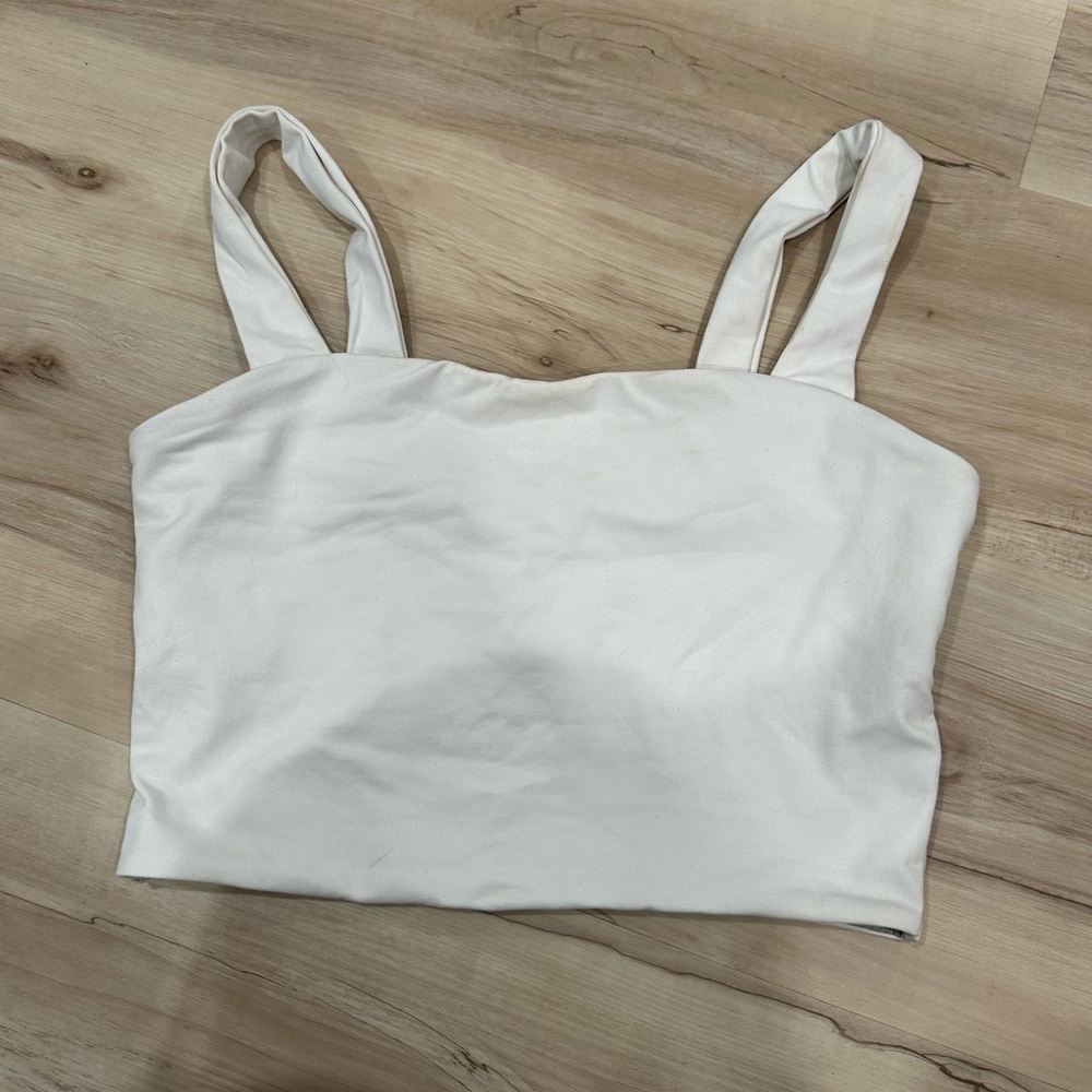 White crop top